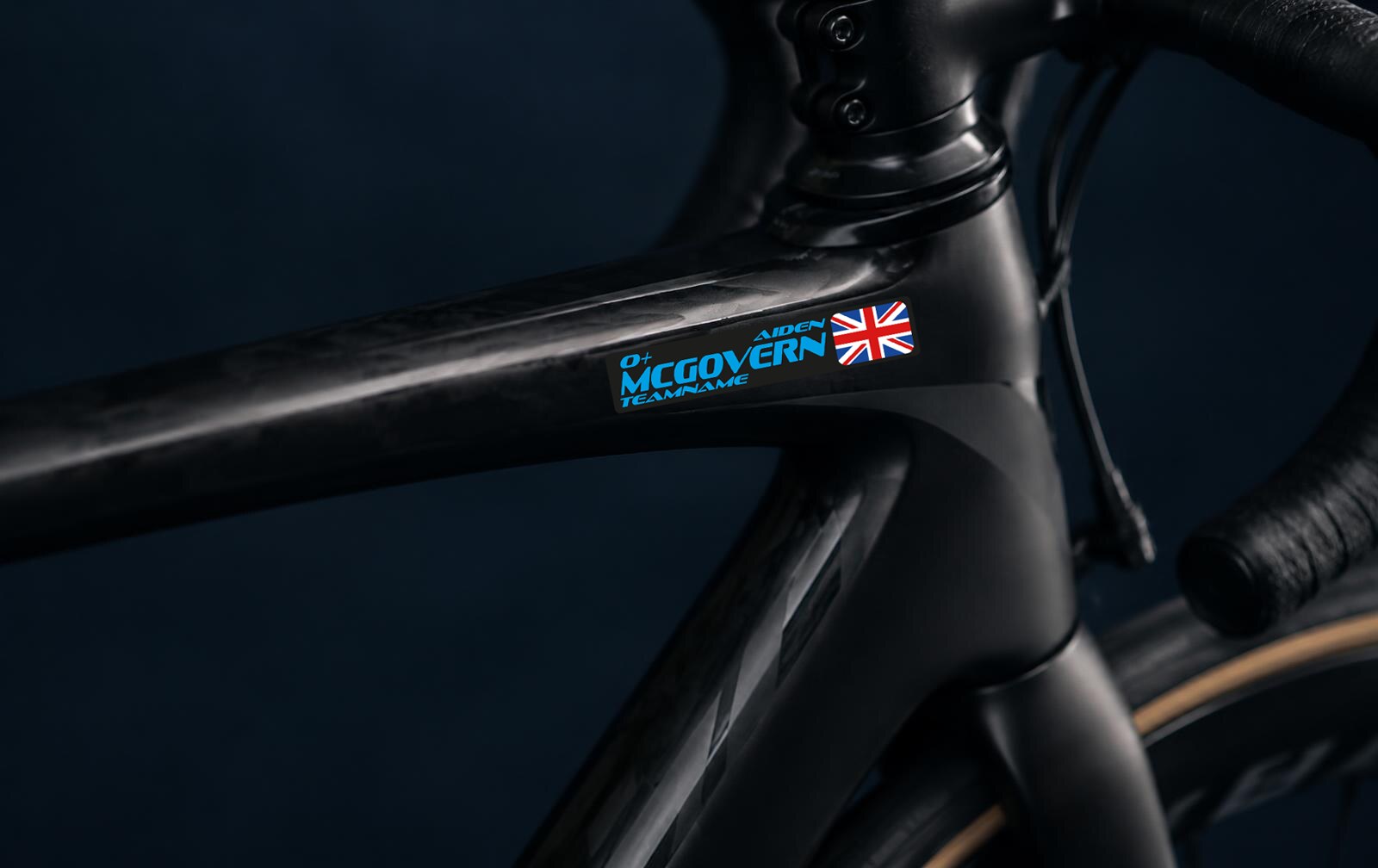 Personalised Bike Frame and Helmet Name Decals – Deets