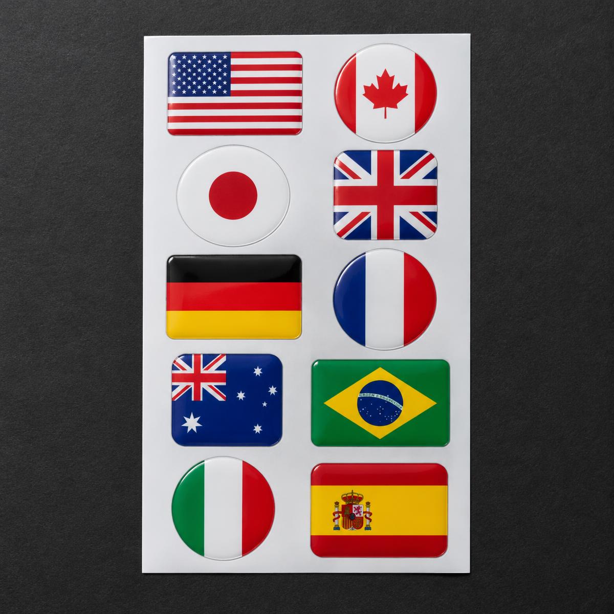 Flag sets for a race squad