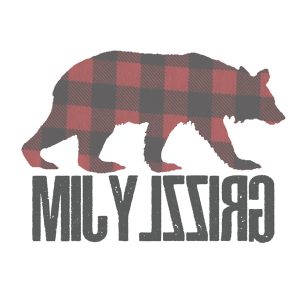 Grizzly Jim Window Sticker - 100mm