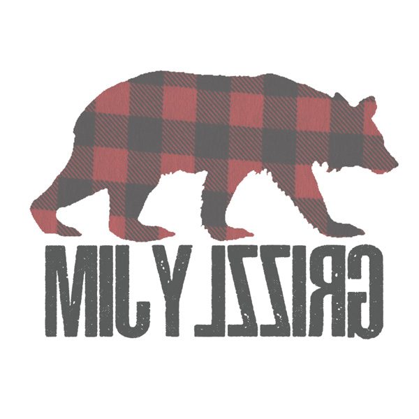 Grizzly Jim Window Sticker - 100mm