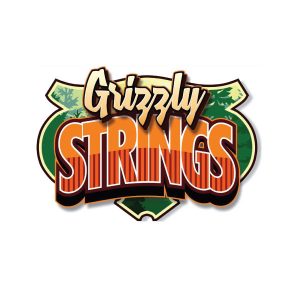 Grizzly Strings Sticker - 100mm